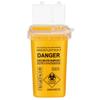 ULTECHNOVO Sharps Container 1L Needle Disposal Bin with Locking Lid, Portable Sharps Box for Waste Blades & Used Needles, Small Yellow Travel Disposal Bin for Home, Tattoo & Professional Use view 1
