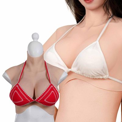 Silicone Breastplate Realistic Breast Forms Crossdresser Fake boobs for Mastectomy Transgender Cosplay,Color 3,C cup