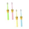 HOMOCONO 4pcs Kids Oral Care Toothbrush Set with Cartoon Bristle Design, Comfortable Pp Material and Adorable Shape, for Encouraging Healthy Teeth Cleaning Habits for Boys and Girls view 1