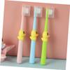 HOMOCONO 4pcs Kids Oral Care Toothbrush Set with Cartoon Bristle Design, Comfortable Pp Material and Adorable Shape, for Encouraging Healthy Teeth Cleaning Habits for Boys and Girls view 4