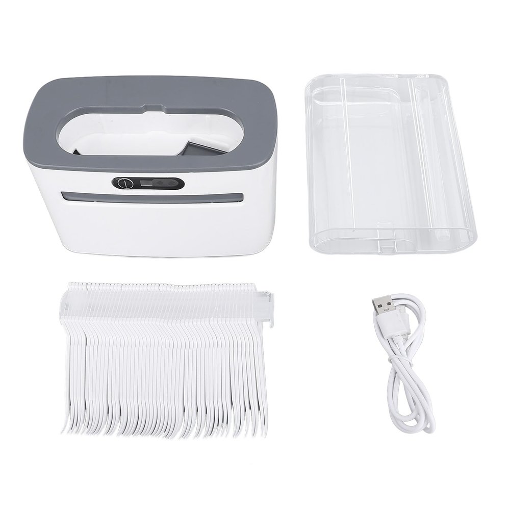 CHEOTIME Dental Floss Dispenser, Smart Automatic Sensor Floss Holder with 100Pcs Floss,Smart Touchless Floss Pick Dispenser with Sensor,Innovative and Hygienic Floss Pick Holder