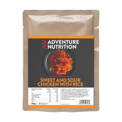 Adventure Nutrition Sweet & Sour Chicken With Rice 300g MRE (WET) (Single)