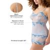 Wacoal Women's Embrace Lace Sheer Mesh Chemise Lingerie, 814191, Micro Chip Multi, 2X view 2