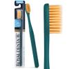 Royal Denta Manual Toothbrush, Medium Hard Firm Bristles for Adults, Dual Length Gold Infused Plaque Removing Tooth Brush, Soft on Gums & Teeth, Made in Korea (Teal) view 1