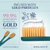 Royal Denta Manual Toothbrush, Medium Hard Firm Bristles for Adults, Dual Length Gold Infused Plaque Removing Tooth Brush, Soft on Gums & Teeth, Made in Korea (Teal) view 4