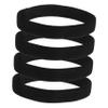 HOLIDYOYO 4pcs Bento Box Elastic Bands Black Nylon Stretchable Lunch Box Fixing Straps Easy to Use Decorative Binding Bands for Meal Plan Containers and Classroom view 1