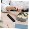 SECFOU 4pcs Bento Box Straps Elastic Nylon Lunch Container Bands Tight and Secure Hold Minimalist Stylish Design for Meals and Classroom Use view 4