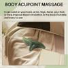 Swiixxer Natural Green Beeswax Jade Face Gua Sha Triple-Cornered Massager Board Rod Body Foot Acupoint Massage Stick Health Tool view 2