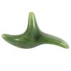 Swiixxer Natural Green Beeswax Jade Face Gua Sha Triple-Cornered Massager Board Rod Body Foot Acupoint Massage Stick Health Tool view 3