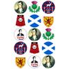 15 x Burns Night Party Pack Edible Wafer or Icing Cupcake Toppers Scotland Party Cake Decorations Perfect For Brownies Cookies Muffins & More! (Premium Icing Sheet) view 1