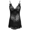 Women's Lingerie Sets Lace Sexy Lingerie for Women Soft Babydoll Lace Cup Nightwear Mesh Chemise Teddy Sleepwear Dress Women Sexy Lingerie Lace Babydoll Mesh Chemise Sleepwear Bridal Nightdress Black view 2