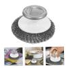 VINTORKY Dish Cleaning Brush with Anti-slip Plastic Handle and Stainless Steel Scrubber for Cleaning Non-stick Pans and Kitchen Surfaces, Sturdy Kitchen Scrubbing Brush for Washing view 4