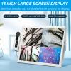 15 Inch Screen Scalp Analyzer Machine Hair, With Divided Into 4 Screens Comparison,Can Freeze Frame Image And Storing Pictures,220V view 2