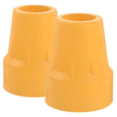 SECFOU 2pcs Non-Slip Rubber Trekking Pole Tips for Hiking and Trekking Poles Fit Majority of Walking Parts Sturdy Anti-Skid Crutch Feet Tips for Elderly Outdoor Use