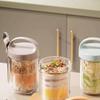 Gvvsjgdbis Portable Breakfast Cup with Spoon - Food Grade Oatmeal Yogurt Salad Cup, Sealable Lid, Easy Clean, Ideal for Milkshakes view 3