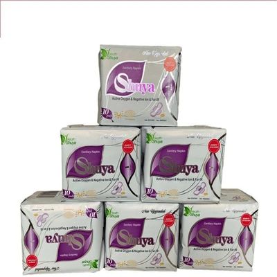 10 Packs Anion Sanitary Pads Daytime use Feminine Hygiene Product Cotton Sanitary Napkin Health Shuya Anion Panty Liner