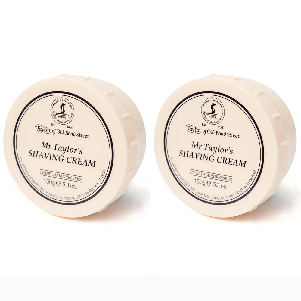 Taylor of Old Bond Street Mr Taylor Shaving Cream Bowl 150g 2-Pack