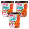 Delief Korean Instant Cup Rabokki Spicy Ramen & Rice Cake Tteokbokki Carbo Hot Chicken Flavour 180g Snacks (Pack of 3) view 1