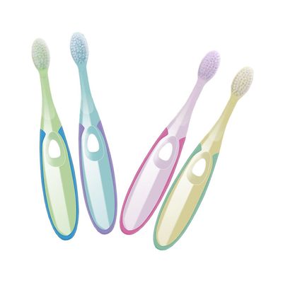 HAPINARY 4pcs Boys and Girls Toothbrushes Soft Bristles Gum Care Cleaning Toothbrush for Boy Girl Years Old Random Color