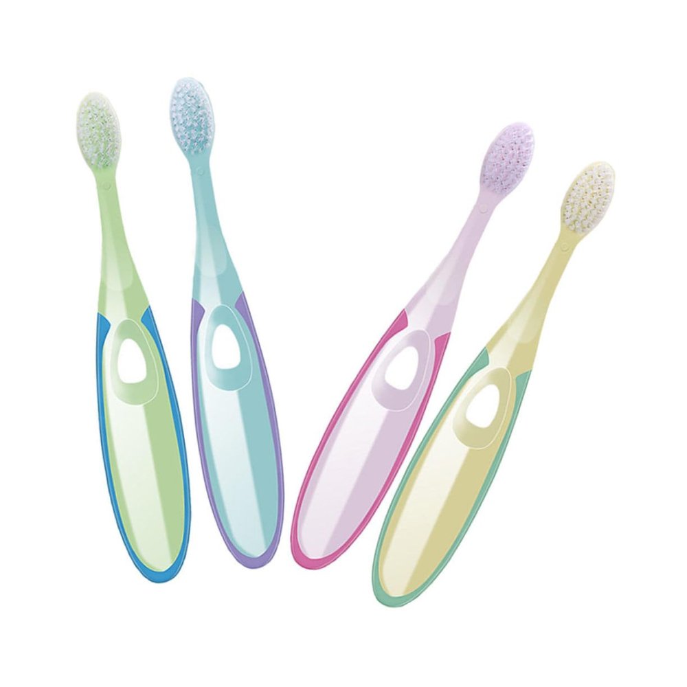 HAPINARY 4pcs Boys and Girls Toothbrushes Soft Bristles Gum Care Cleaning Toothbrush for Boy Girl Years Old Random Color