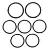 ibasenice 7pcs Black Rubber Rings for Singing Bowls, Wear-resistant and Portable Instruments Cushion Suitable for Crystal and Buddhist Sound Bowls view 1