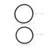 ibasenice 7pcs Black Rubber Rings for Singing Bowls, Wear-resistant and Portable Instruments Cushion Suitable for Crystal and Buddhist Sound Bowls view 2