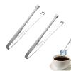 Pack of 2 Chalazae Remover for Eggs, Chalaza Remover for Eggs, Stainless Steel Eggshell Remover, Practical Non-Slip Ice Clip, Suitable for Home Cooking, Kitchen Utensils for Home view 1