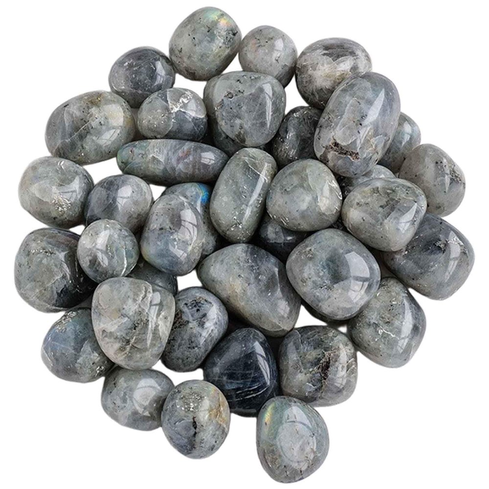 SUPBEI 0.22lb Natural Polished Crystal Stone Set Handpicked Tumbled Stones and Crystals Bulk for Healing, Reiki, Meditation, Witchcraft and Home Decor,Labradorite