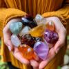 SUPBEI 0.22lb Natural Polished Crystal Stone Set Handpicked Tumbled Stones and Crystals Bulk for Healing, Reiki, Meditation, Witchcraft and Home Decor,Labradorite view 4