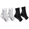 Ankle Compression Socks for Plantar Fasciitis,2 Pairs Neuropathy Breathable Anti-Slip Support Socks for Pain Relief Sports Arthritis Medical Grade Bamboo Sock for Men Women - S/M view 1