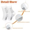 Ankle Compression Socks for Plantar Fasciitis,2 Pairs Neuropathy Breathable Anti-Slip Support Socks for Pain Relief Sports Arthritis Medical Grade Bamboo Sock for Men Women - S/M view 4