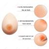 Tex-Eorey Oil-Free Silicone Breastplate Breast Forms Fake Breasts Artificial Breast False Boobs for Transgender Mastectomy,Brown,XL view 3