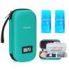 Insulin Pen Case with Temperature Display - Insulin Cooler Travel Case with 2 Ice Packs 160g, TSA Approved Medicine Travel Cool Bag for Diabetic Supplies by YOUSHARES (Green) view 1