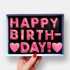 Baked by Steph - Happy Birthday! Gift Letterbox Message Iced Cookies view 1