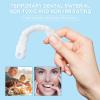 2 Pairs False Teeth Veneers Smile Dentures Top and Bottom, Natural Tone Instant Veneers Dentures, Teeth Whitening Temporary Tooth Filling Repair Kit for Men and Women view 3