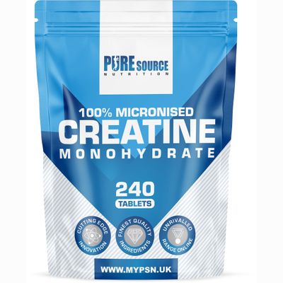 Creatine Monohydrate Tablets 3000mg Vegan Creatine Tablet - Gym Supplement for Men & Women - Creatine Monohydrate Powder Unflavoured Alternative Energy Supplement Workout by PSN (240 Tablets)