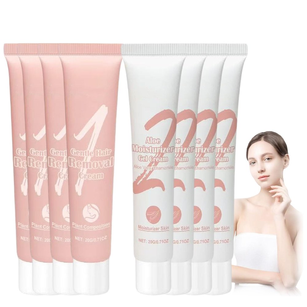 Auures Hair Removal Cream, Auures Facial Hair Removal Cream, Auures Hair Removal Kits,Auures Hair Removal, Face Hair Removal for Women & Men (4pcs)