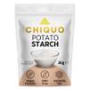 Chiquo Potato Starch - 2kg | Vegan Friendly & GMO Free | Premium Quality Thickening Agent for Sauces, Soups, and Baking | Resealable Pack for Freshness view 1