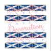 12 x Scottish Flag Burns Night NEW STAND UP Edible Wafer or Icing Cupcake Toppers Scotland Party Cake Decorations Perfect For Brownies Cookies Muffins & More! (Premium Icing Sheet) view 2