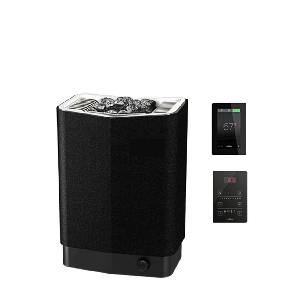 AIRYSSFU Bastungmaskin, Large Commercial Dry Steam Furnace Flocking Anti-scalding Stainless Steel Double Layer Sauna Furnace Fumigation Heating Equipment