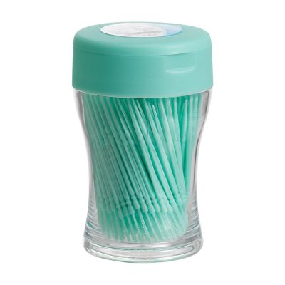 200pcs Double-Head Toothpick,Disposable Plastic Multicolor Dental Pick Braces Cleaner Brush Oral Care Toothpicks