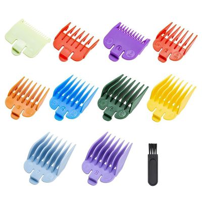 10 Pack Clipper Guards, Professional Hair Clipper Guide Combs Replacement Guards Compatible with Most Clippers (Assorted Colors, Sizes 1.5mm-25mm), Durable ABS Plastic, Heat Resistant