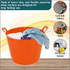 M1SS Combo of 3 Sizes 26L, 40L, 75L Orange Flexi Tub Robust Versatile Multipurpose Large Flexi Tub Garden Home Flexible Plastic Storage Container Bucket Flex Tub- MADE IN UK view 2