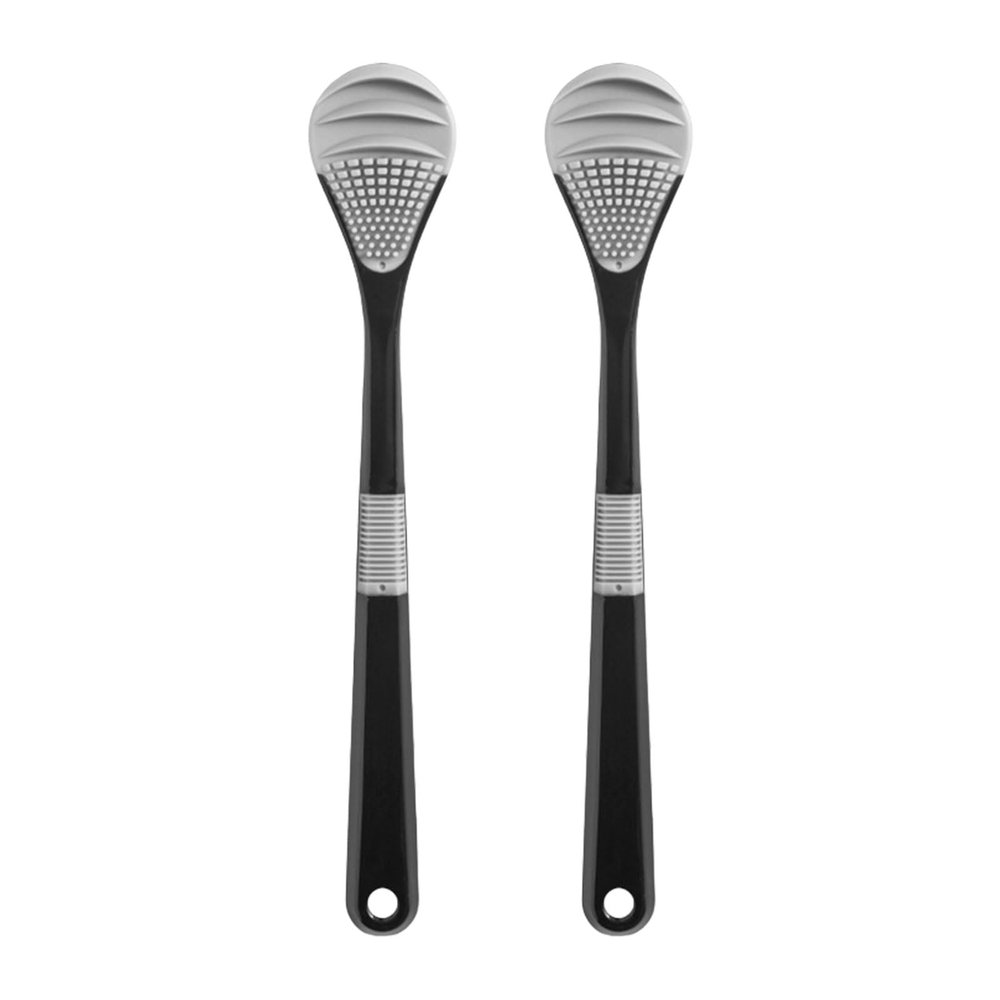 2Pcs Compact and Portable Tongue Scraper for Mouth Hygiene Enthusiasts Gentle Tongue Brush for Home Office Or Travel Use