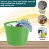 M1SS Combo of 3 Sizes 26L, 40L, 75L Lime Green Flexi Tub Flexible Plastic Storage Container Bucket Tub Trug Horse Feeder Flex Tub- MADE IN UK view 2