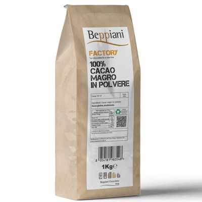 Beppiani Bitter Cocoa Powder - 1 kg - Professional Product - Packaged in Italy - Suitable for All Preparations