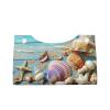 Beach Theme Seashells Printed Leather Tissue Box Cover Long Cute Tissue Box Holder Decorative Organizer for Bathroom Bedroom Office Car view 2