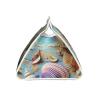 Beach Theme Seashells Printed Leather Tissue Box Cover Long Cute Tissue Box Holder Decorative Organizer for Bathroom Bedroom Office Car view 3