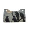 Black Crow Birds Printed Leather Tissue Box Cover Long Cute Tissue Box Holder Decorative Organizer for Bathroom Bedroom Office Car view 2