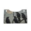 Black Crow Birds Printed Leather Tissue Box Cover Long Cute Tissue Box Holder Decorative Organizer for Bathroom Bedroom Office Car view 4